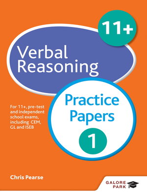 cover image of 11+ Verbal Reasoning Practice Papers 1